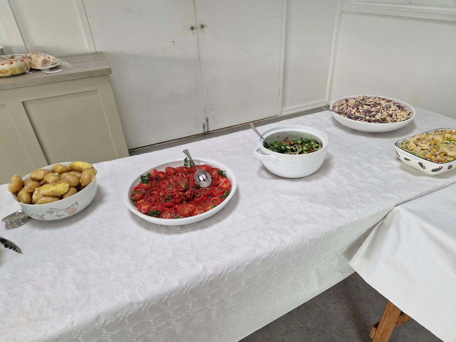 Salads on the buffet