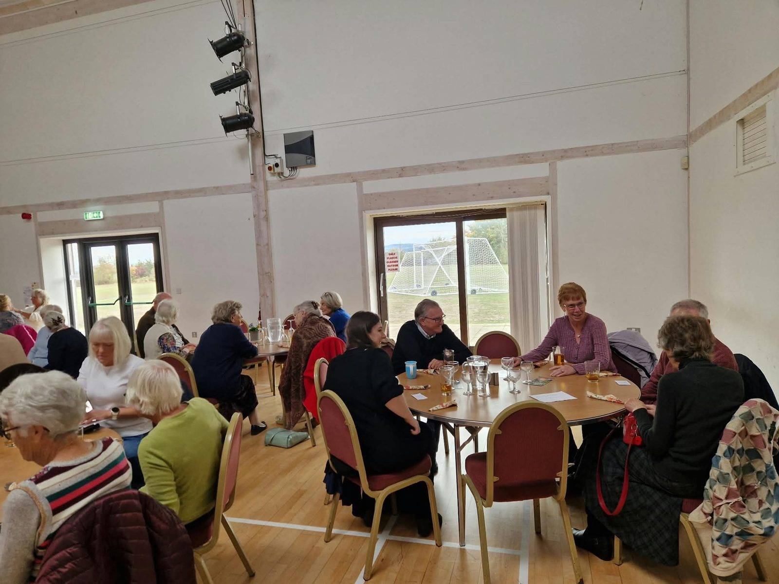 Tables full at the Harvest Festival lunch