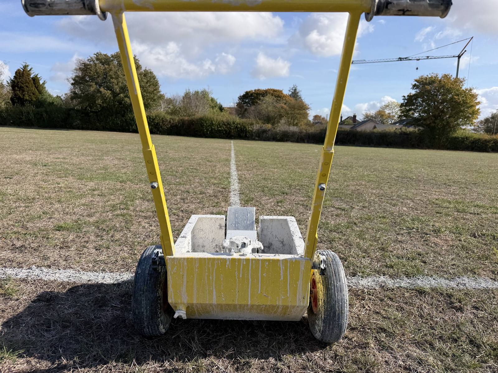 The line marker, ready to go
